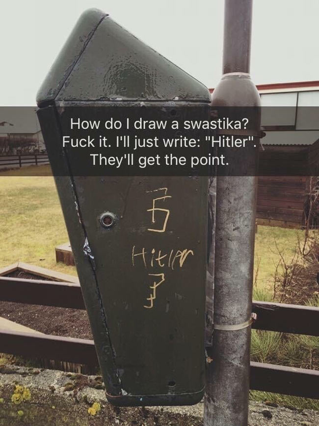 Graffiti by idiots