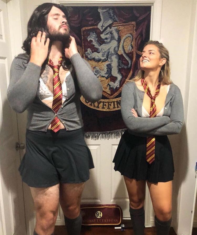 My girlfriend and me as Hermione and Hismione