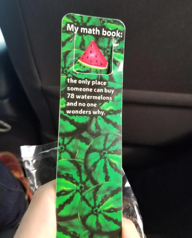 My sister's bookmark