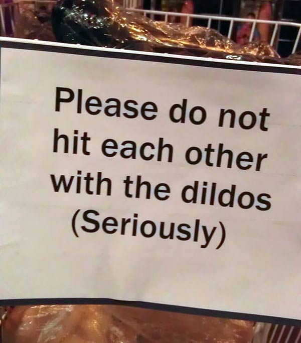 Sign at a sex shop