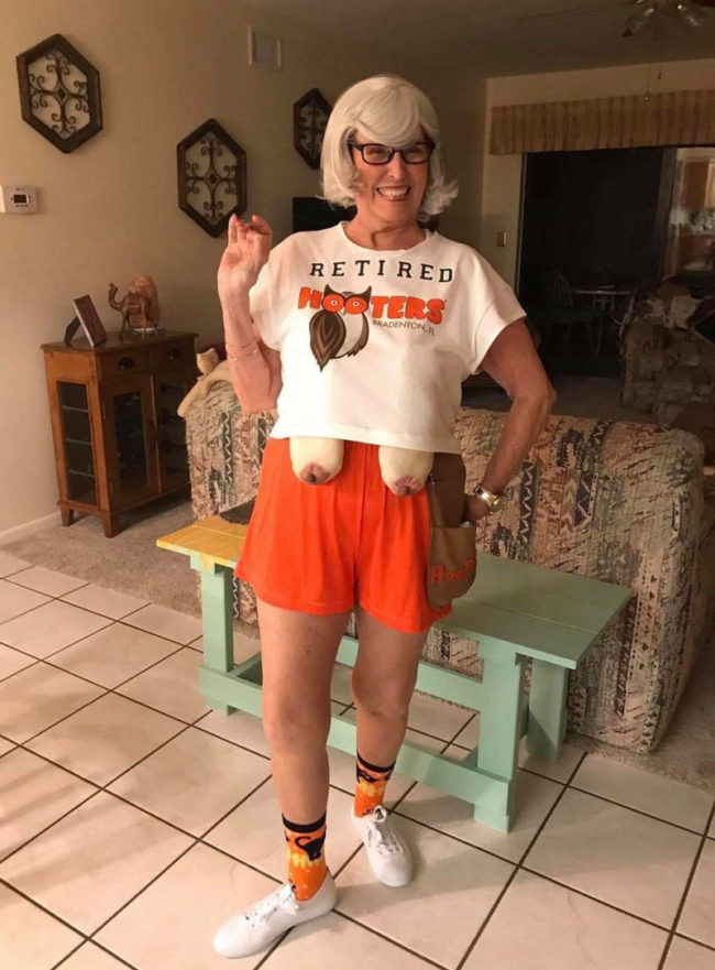She won the Halloween contest