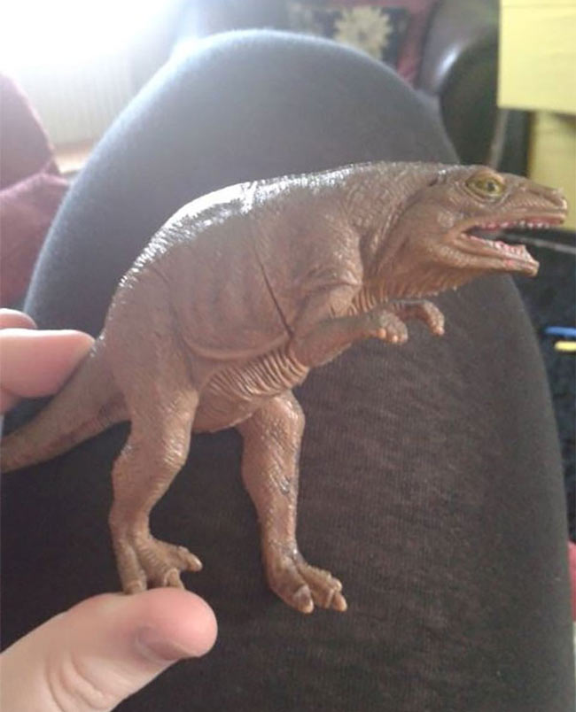 My nephew has a toy dinosaur which we call "Sneaky dinosaur"