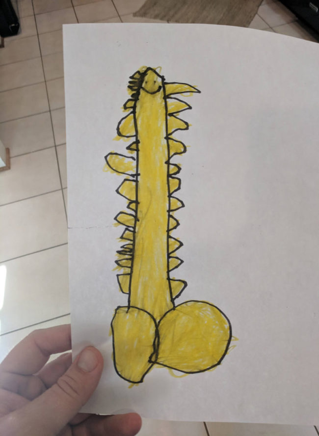 My 4 year old got into drawing this weekend...he calls this masterpiece The Bee