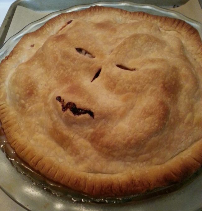 Tried baking a pie. Ended up baking the Necronomicon