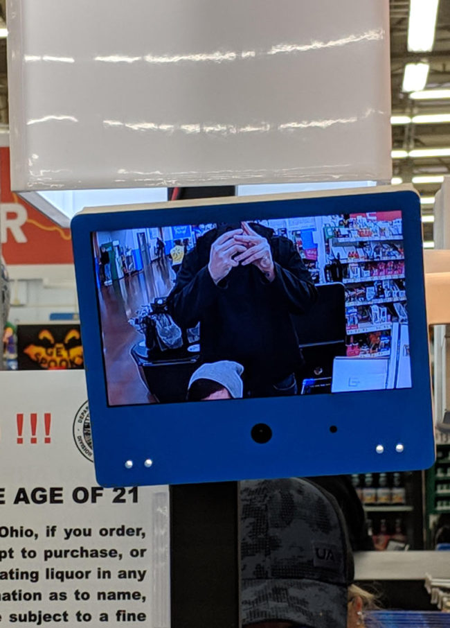 My girlfriend (4'3") is too short for the Walmart self scan cameras and I'm (6'5"), too tall for them