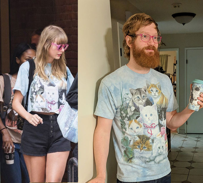 When you find out you have the same wardrobe as Taylor Swift.. Who wore it better?