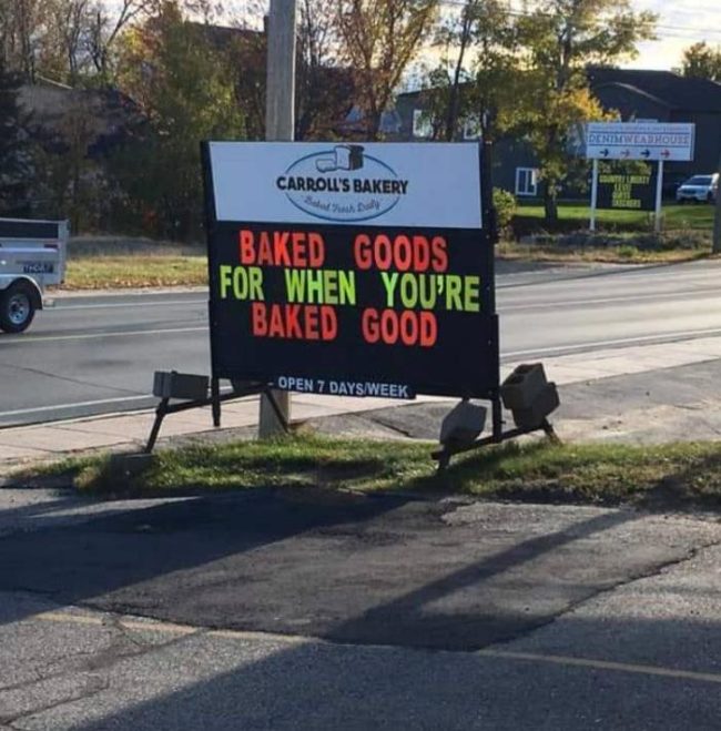 Bakery advertising in Canada
