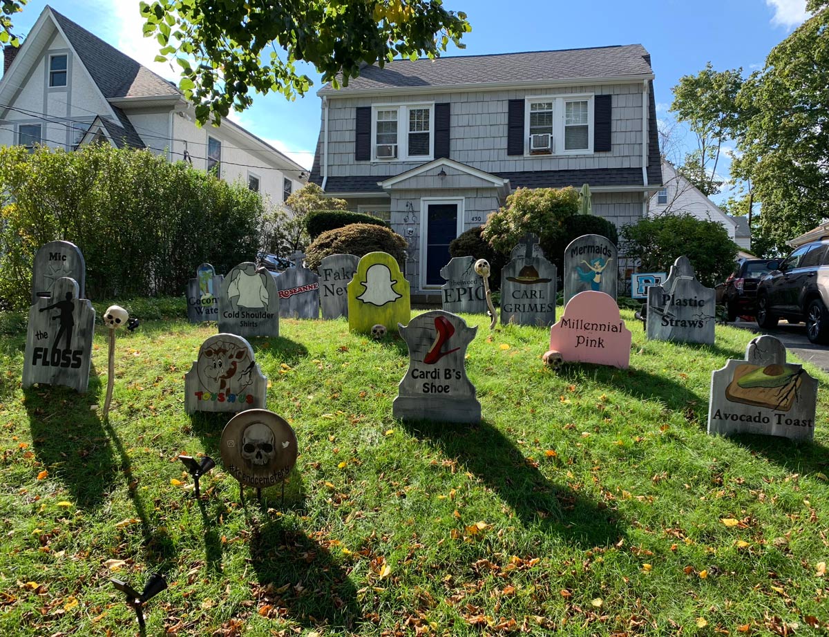 My neighbor’s graveyard of dead trends