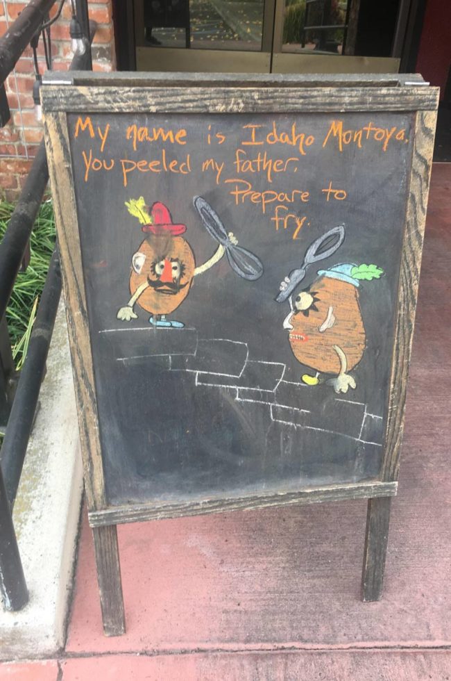 Spotted at my local coffee shop
