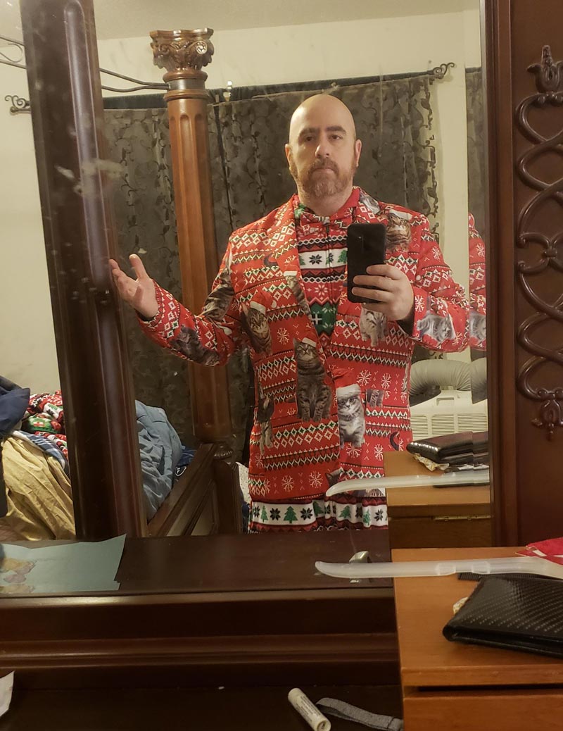 My wife told me to get dressed up for professional Xmas photos... Think I nailed it