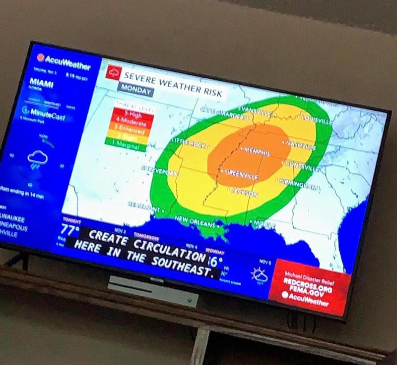Cloudy with a chance of avocado
