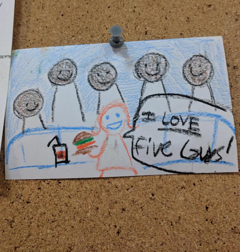 Found this work of art at my local Five Guys Burgers and Fries