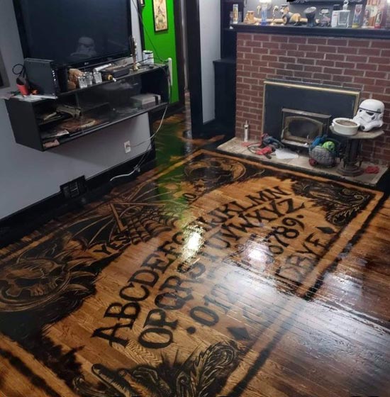 Looks great, until the Roomba summons the devil