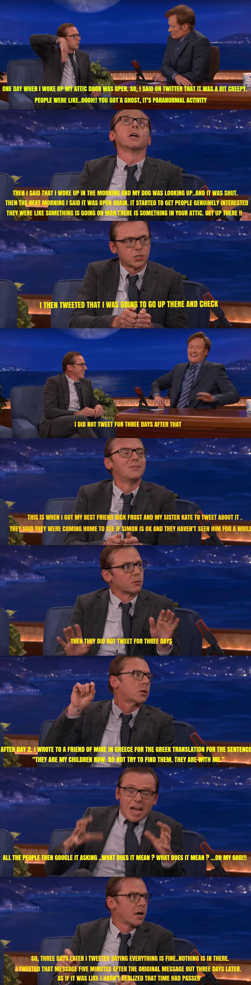 Simon Pegg on how to properly use twitter