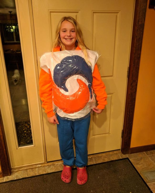 My daughter wanted to be a Tide pod