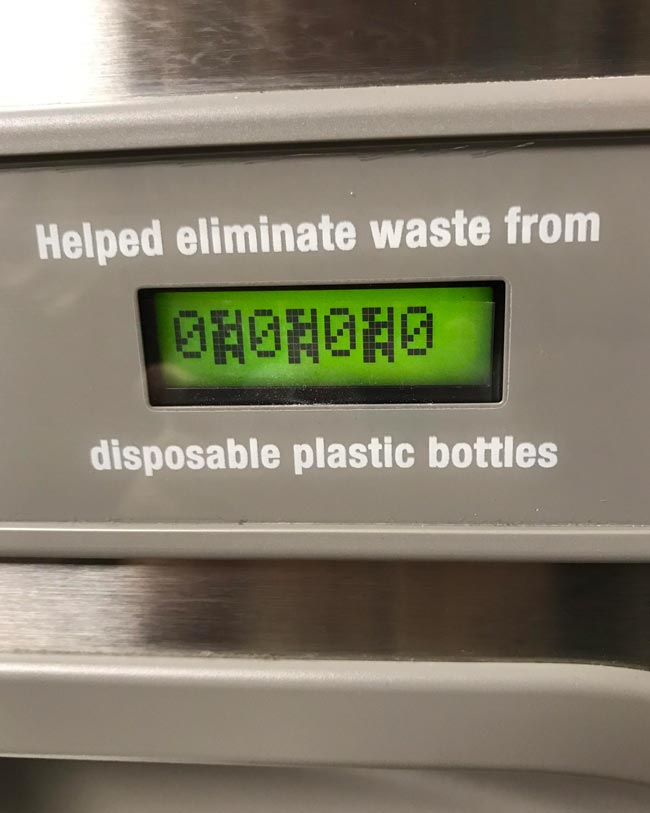 Finally! The automatic water bottle fill system has reached my favorite number