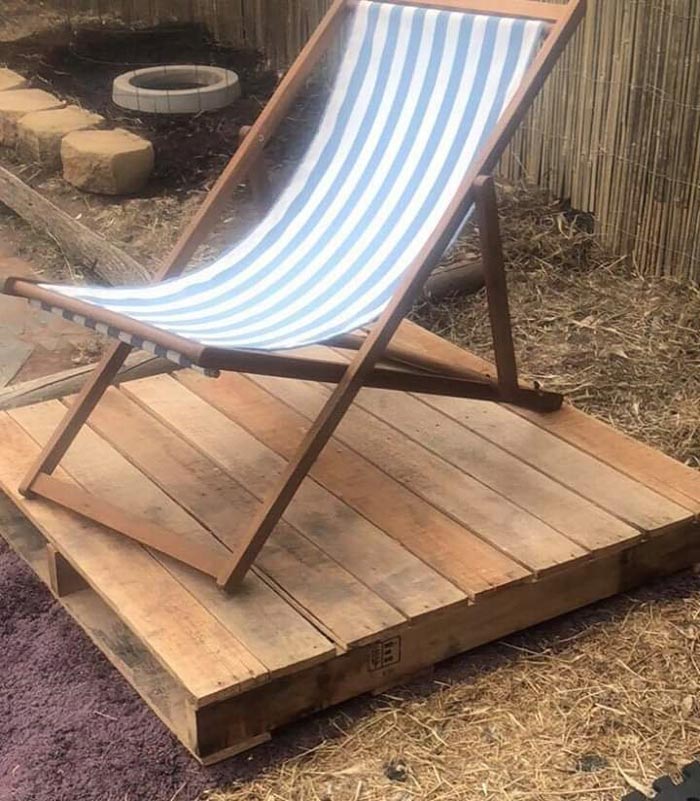 The wife wanted a deck for her deckchair