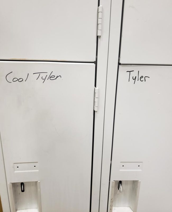 Started a new job recently, and there's another Tyler in my department. Had to differentiate myself