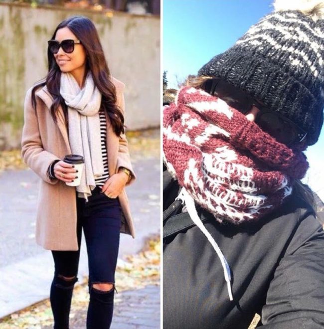Other girls during winter vs Me