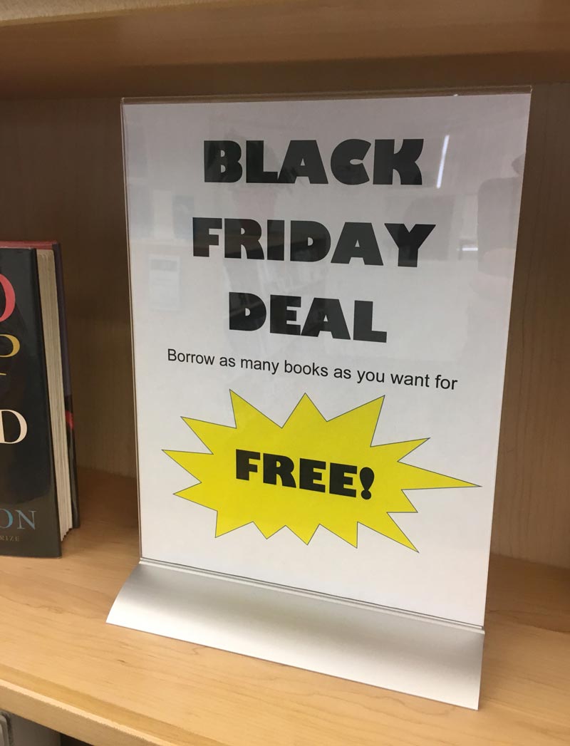 Seen at my local library...