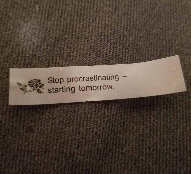I shall read and live by this fortune everyday