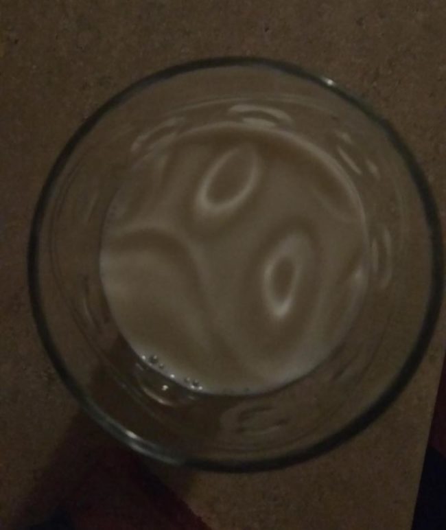 Most skeptical glass of milk