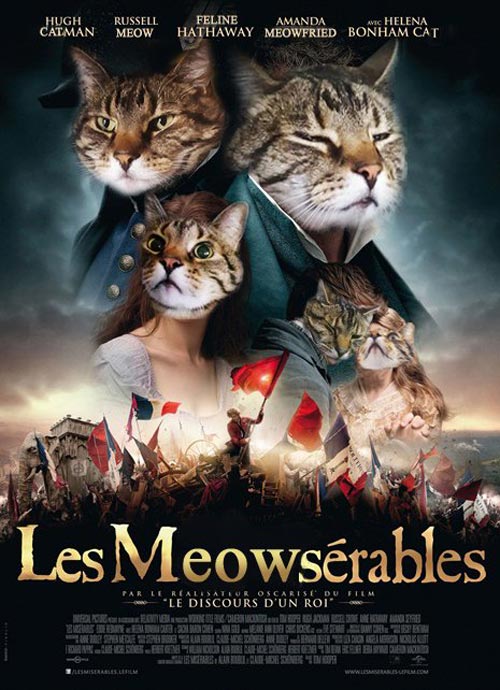 Learning Photoshop for days on end has finally paid off. Presenting, my cat Harley's upcoming theatrical project!