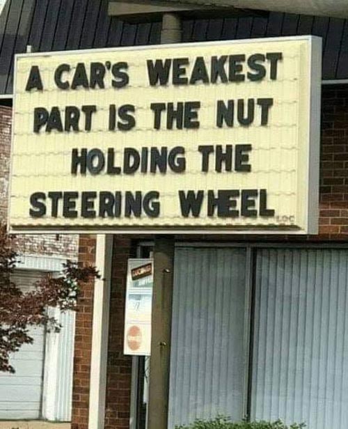 A Car's Weakest Part...