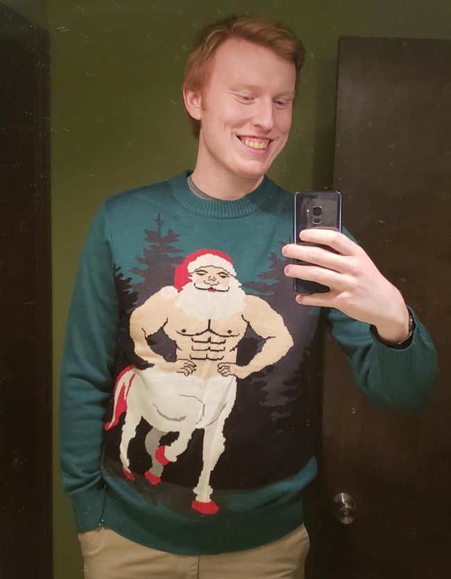 My workplace is having a Christmas sweater competition on Friday. Here's what I'm bringing to the table