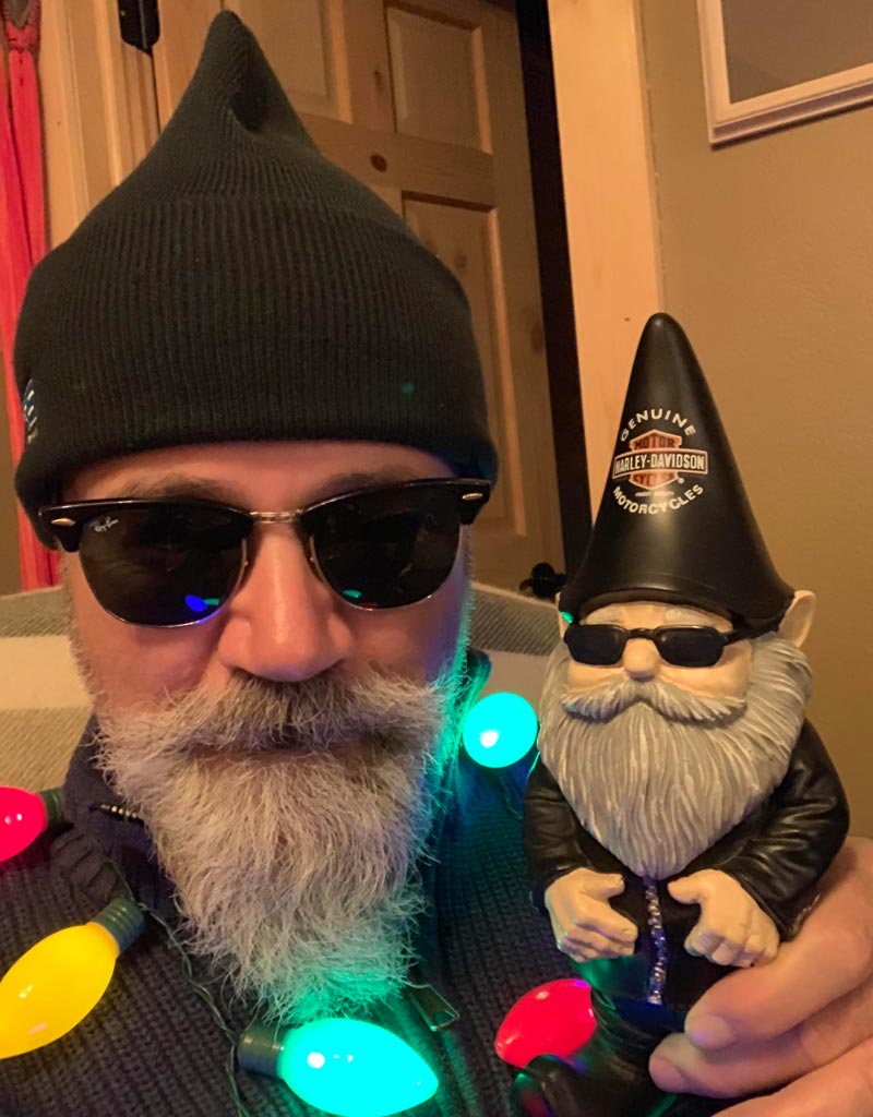 My daughter and her husband bought me this little guy. I thought because it was a Harley gnome. They thought it looked like me