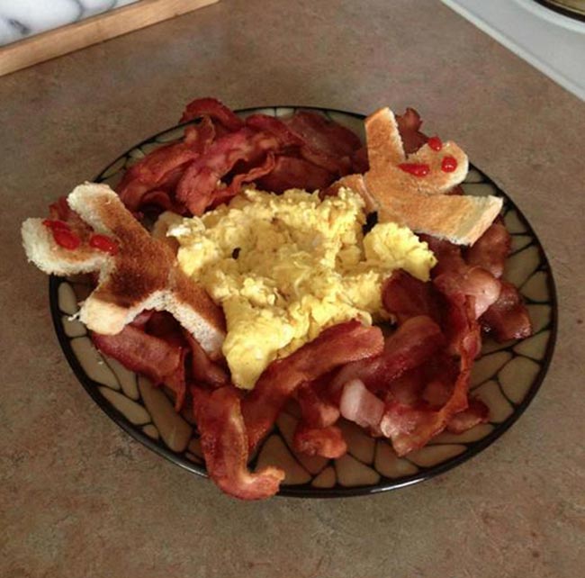 I'm a grown ass man, if I want to make a bacon and egg hot tub for my toast people, I will