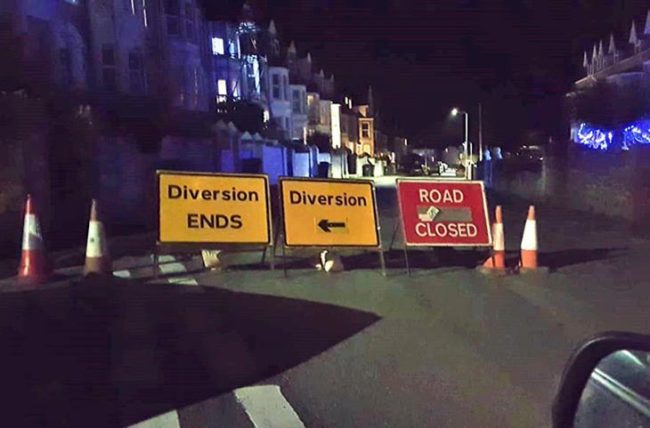 The world's shortest diversion