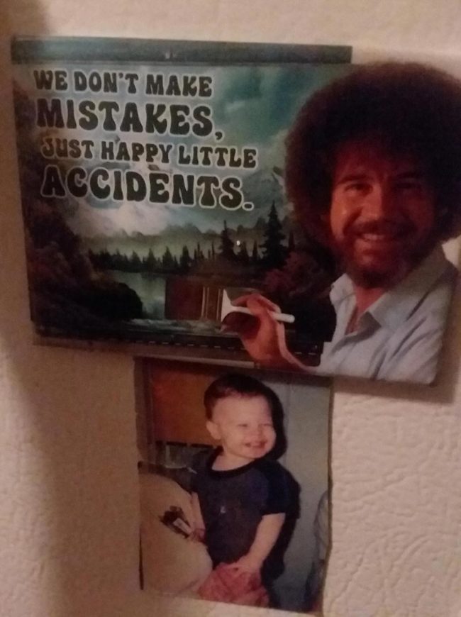 The magnet my mom decided to use for my baby picture...