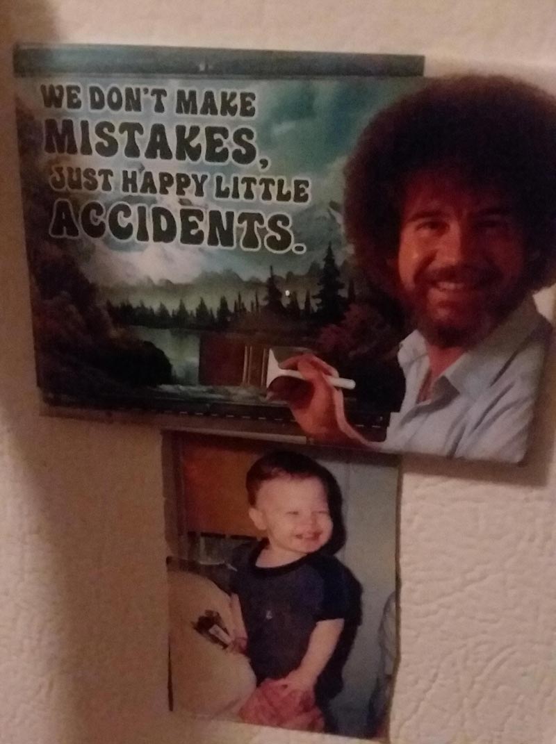 The magnet my mom decided to use for my baby picture...