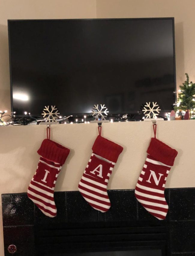 My husband Ian insisted that our new puppy Nala get her own stocking. I thought it was sweet until I realized he had ulterior motives..