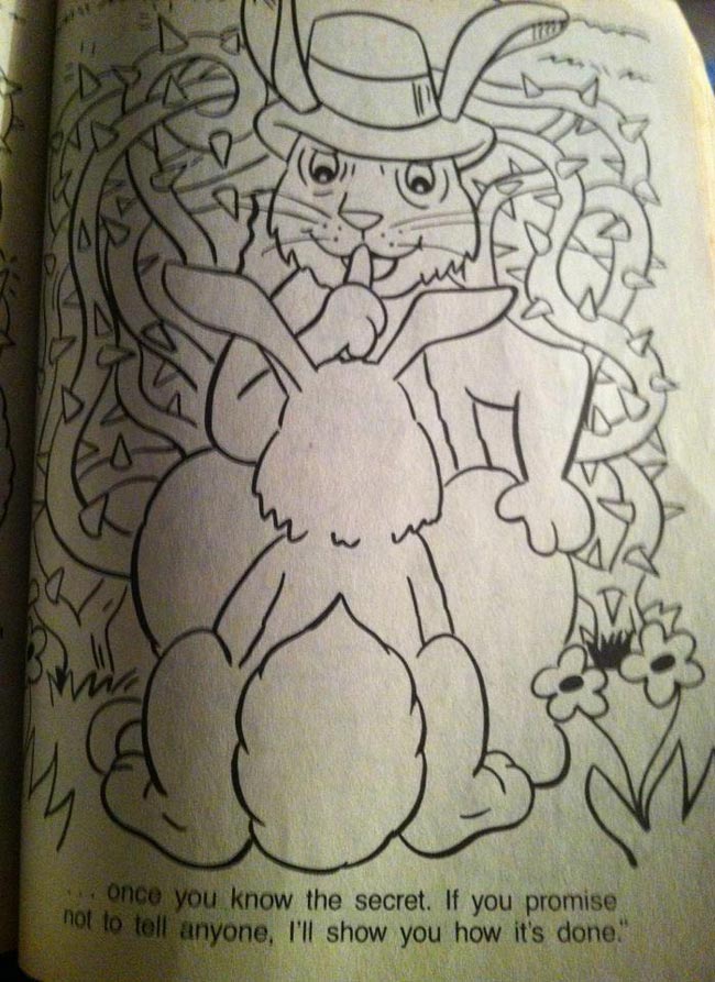 Was working with my daughter on an old coloring book when...