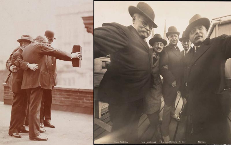 Almost 100 years before selfies became a thing, this man was taking photos of himself and his friend with the best cameras available at the time