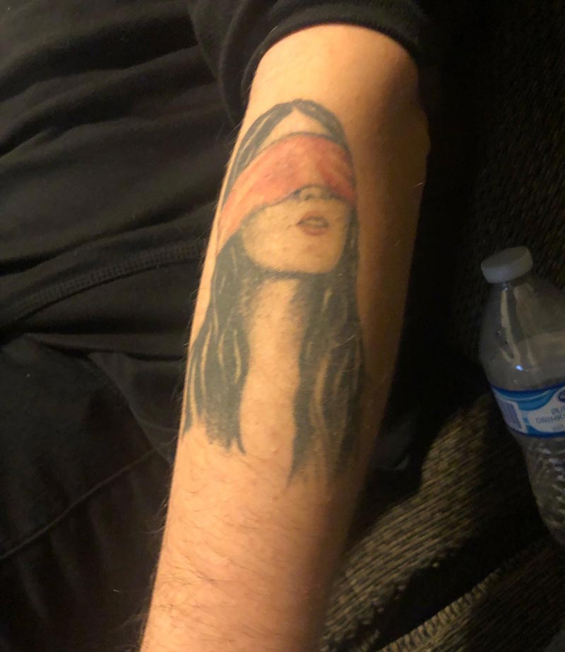 Bird box ruined my friend’s tattoo that he got 2 years ago
