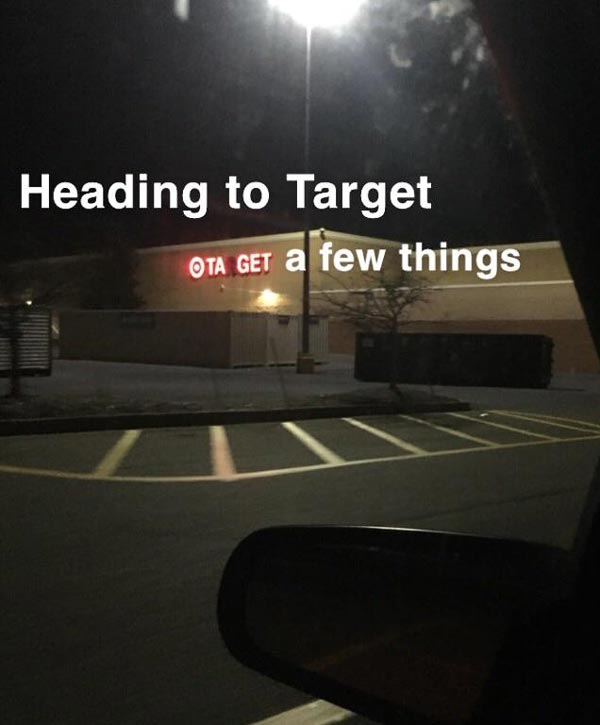 Heading to Target...