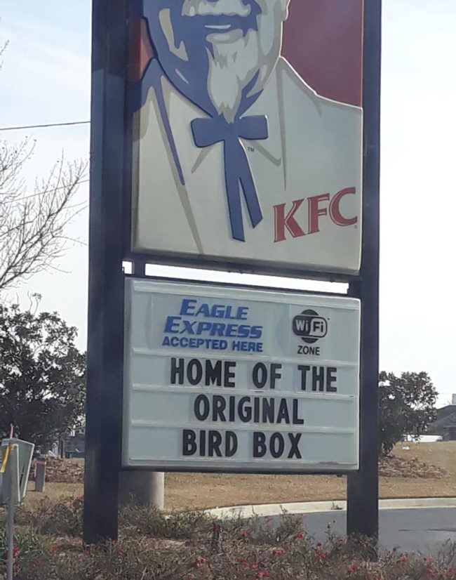 Seen at my local KFC