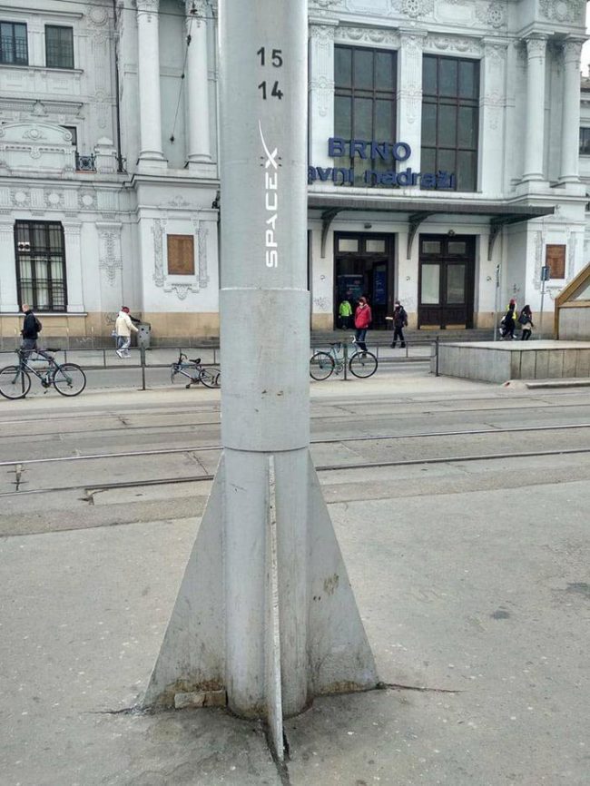 This pole in Brno, Czech Republic