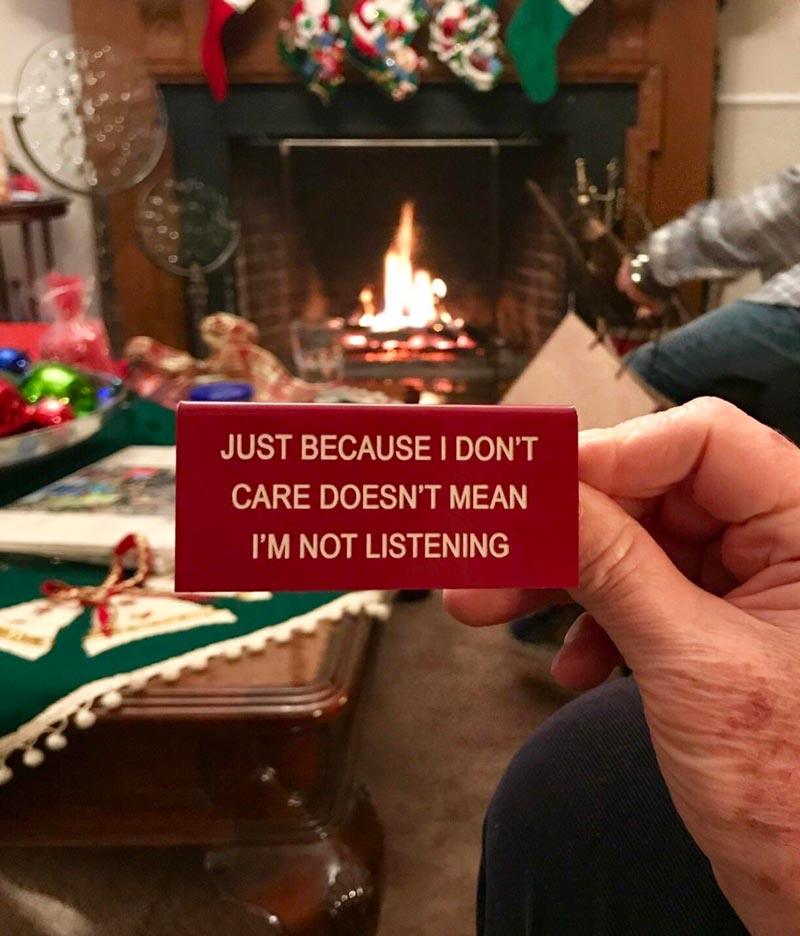 Extremely appropriate Xmas gift my grandfather received