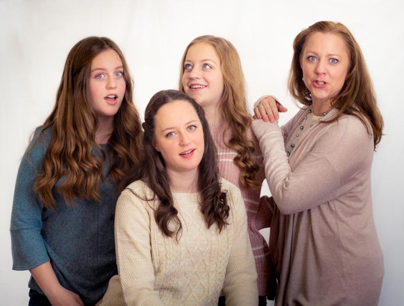 I needed my wife and daughters to smile during a photo shoot, so I told a dad joke