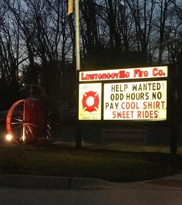 My local volunteer fire department is hiring