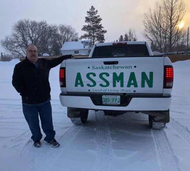 Dave Assman was denied an ‘ASSMAN’ vanity license plate so he did this