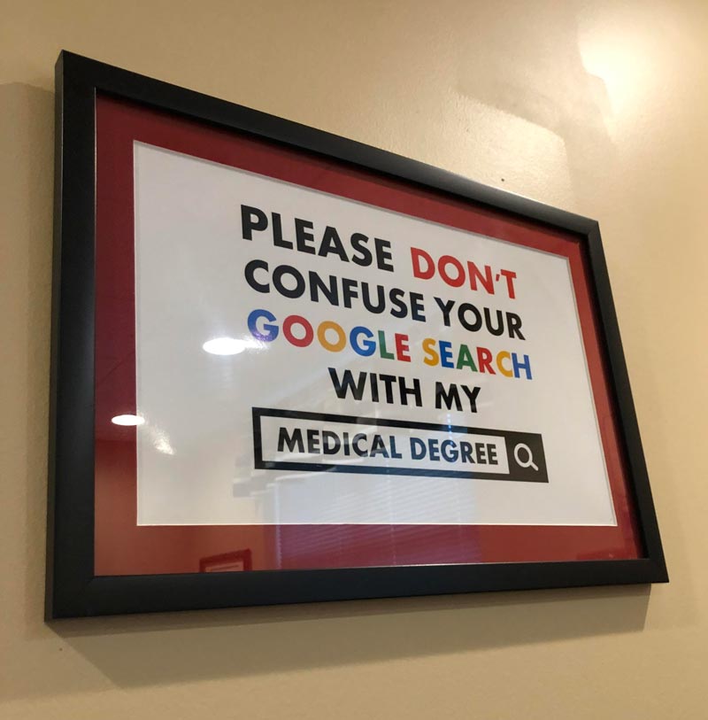 Saw this gem in my doctor’s office...