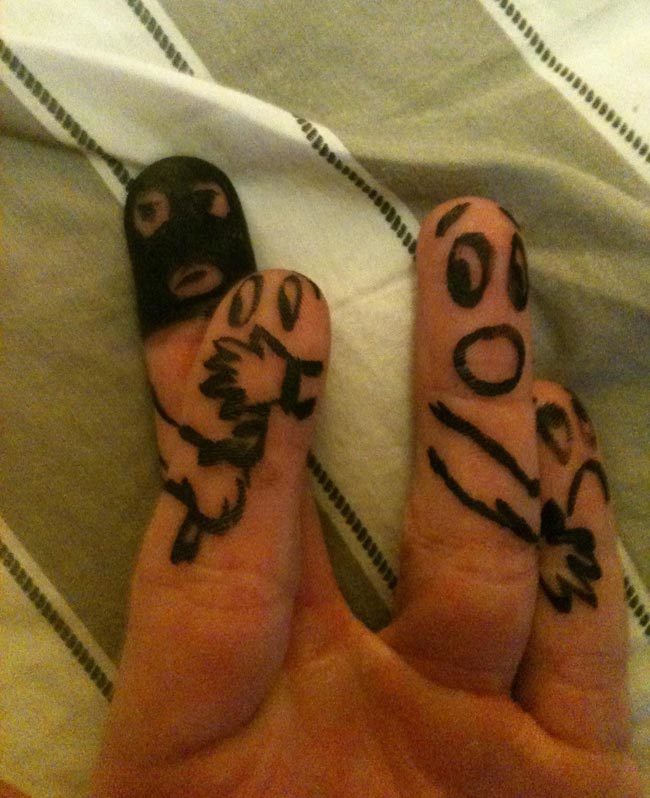 Left my fingers alone for 5 minutes