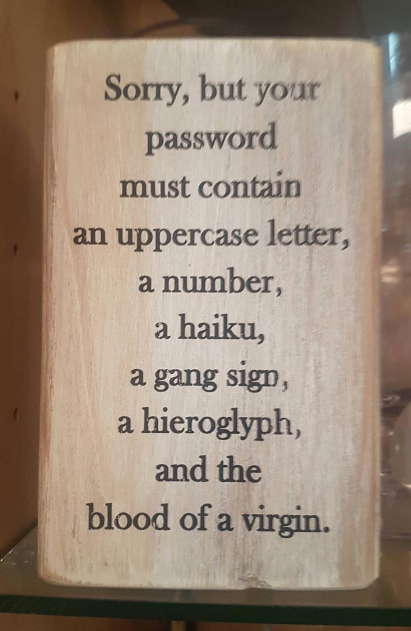 Resetting my password