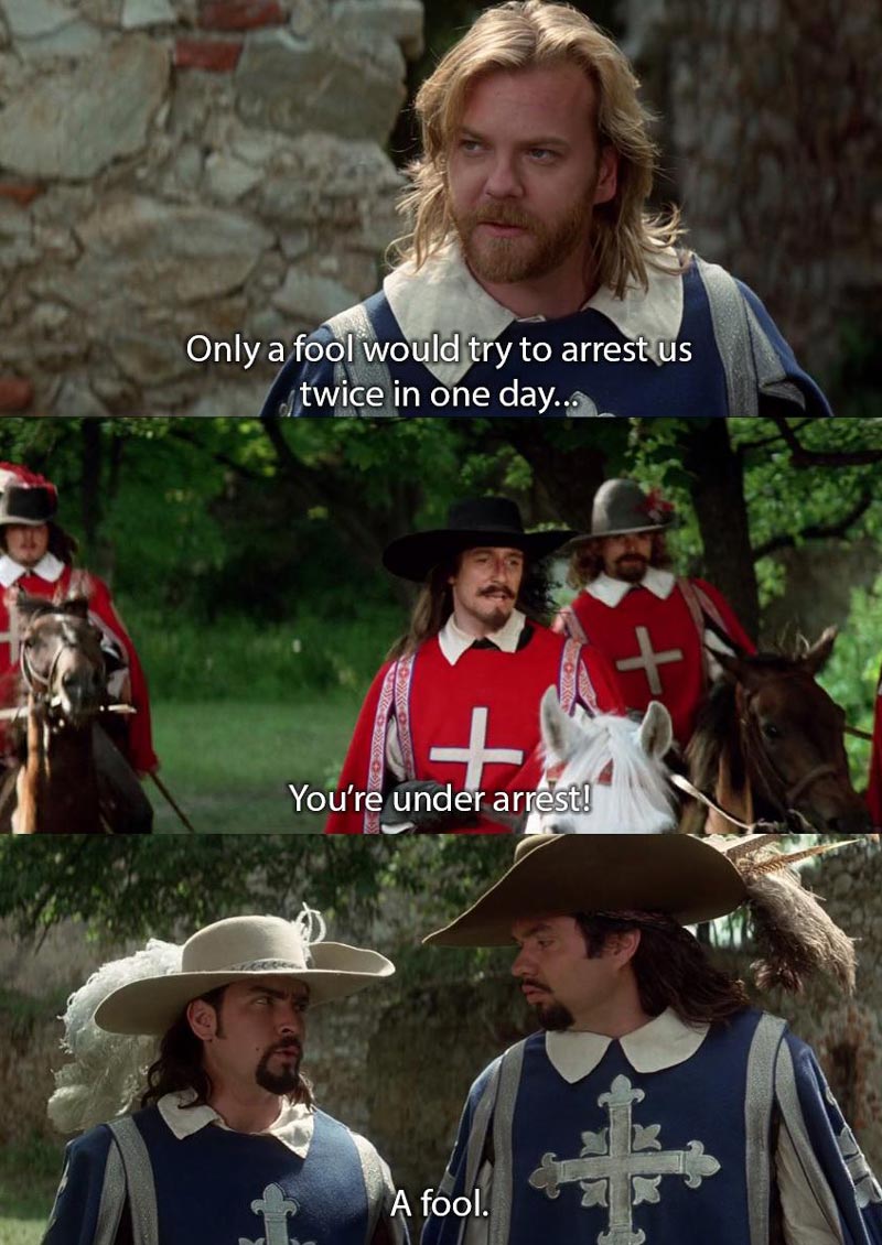 Three Musketeers (1993) Still love this movie after all these years