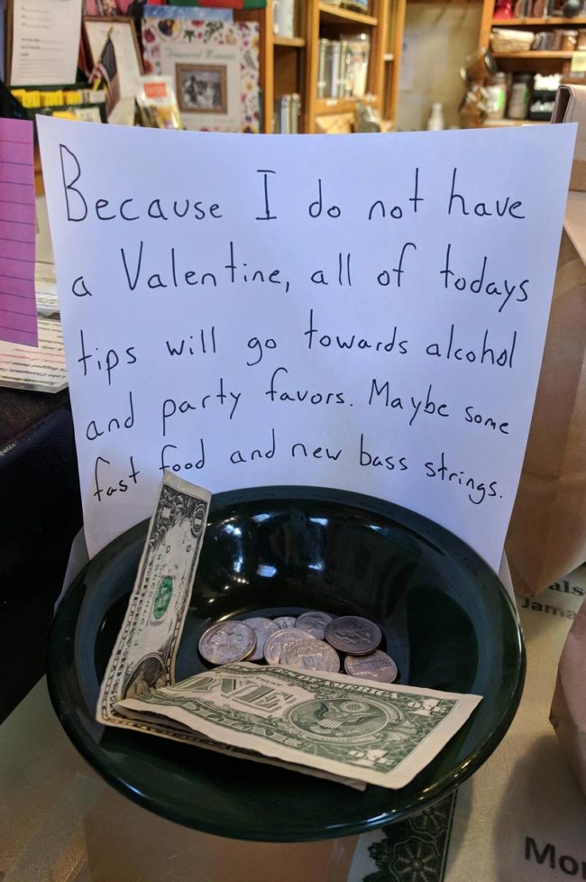 V-Day Tip Jar